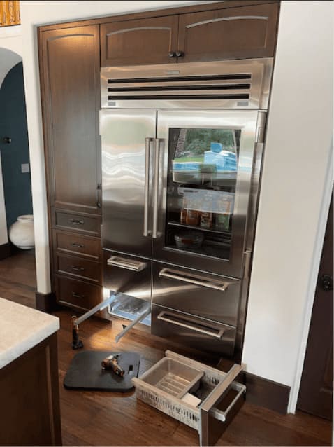 Panel-ready built-in Sub-Zero refrigerator repair in Miami